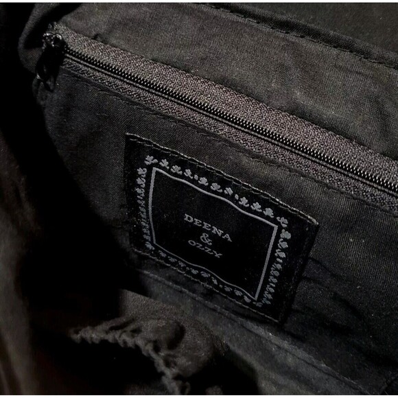 Deena & Ozzy Wheat Straw Paille De Ble Woven Shoulder Bag - Golden Chain - Picture 13 of 16